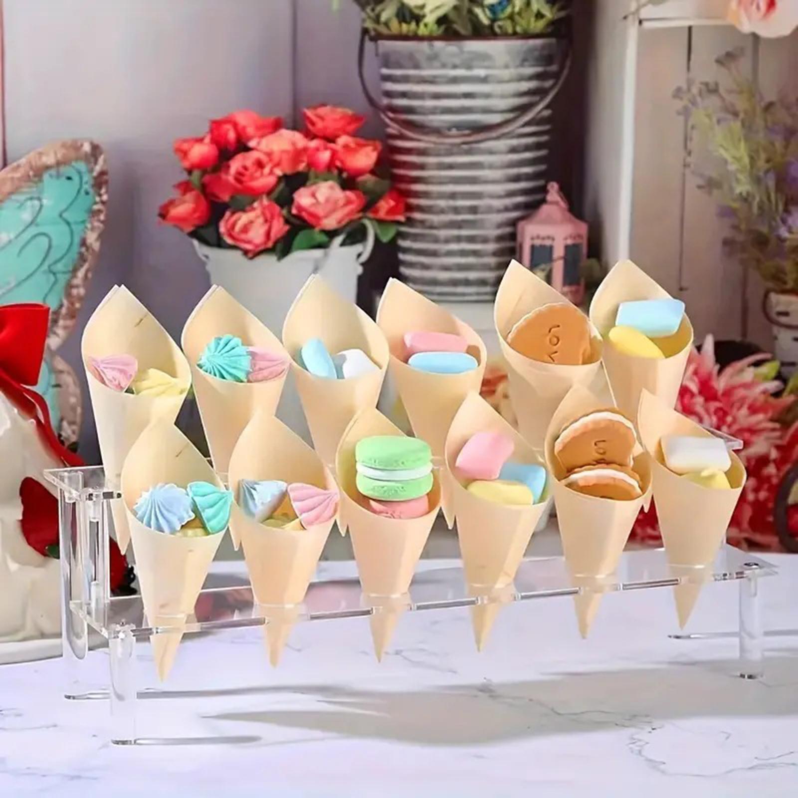 Food Snacks For Baby Shower - Подставка для рожков мороженого и поднос