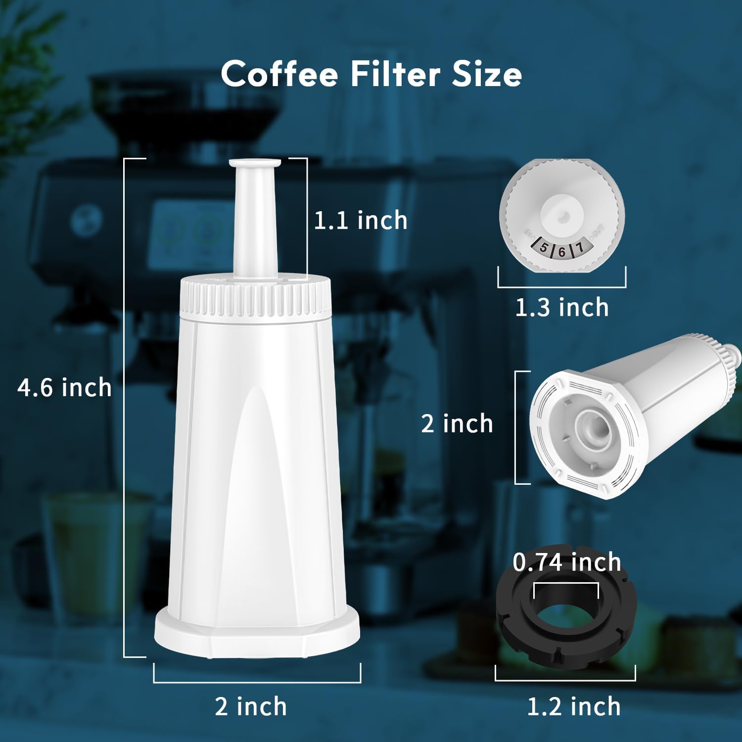 Сменный фильтр для воды 1/2/4  – обзор и цена Breville Espresso Barista Touch