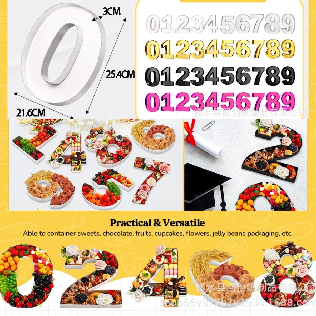 Подносы с цифрами 0-9 для еды, – обзор и цена Food Snacks For Baby Shower
