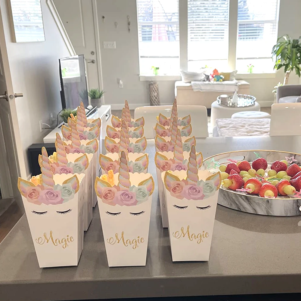 6/12 шт., коробка для попкорна – обзор и цена Food Snacks For Baby Shower